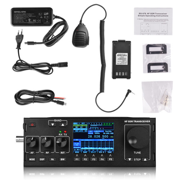 RS-978 HF SDR Ham Radio SSB HF Transceiver with 3800mAh Battery Pack - Image 6