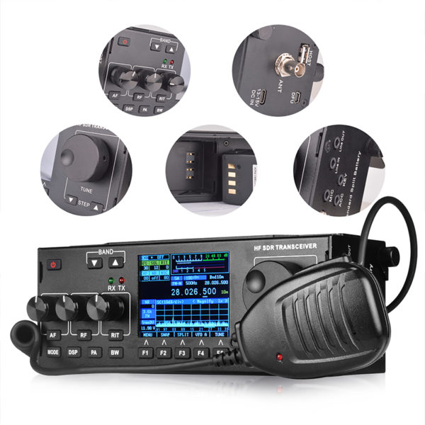 RS-978 HF SDR Ham Radio SSB HF Transceiver with 3800mAh Battery Pack - Image 2