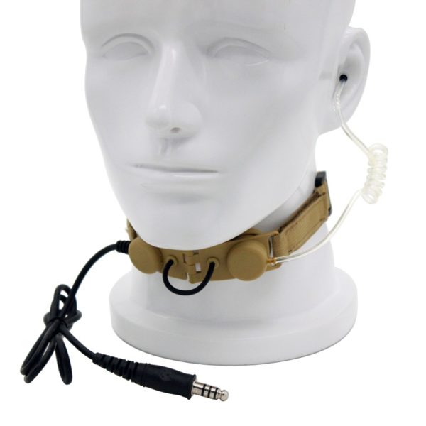 Z Tactical Throat Microphone Z003 Headset with Peltor PTT for Most Radios - Image 3