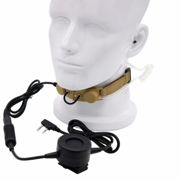Z Tactical Throat Mic Z003 Headset Waterproof PTT for BaoFeng UV-5R UV-B5 B6 DM-5R TYT TH-UV8000D Retevis H777 RT22 Radio - Image 2