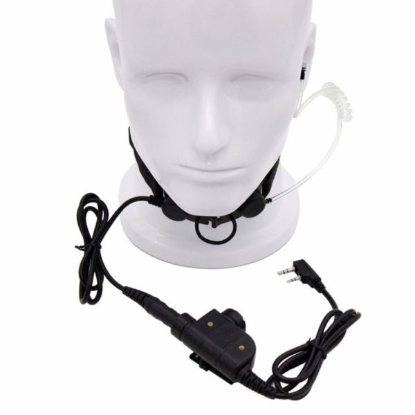 Z003 Air Tube Z Tactical Throat Mic Earpiece Silynx PTT PX-777/Plus Wouxun TYT Baofeng 5R 5RA/5RE 888S Radios