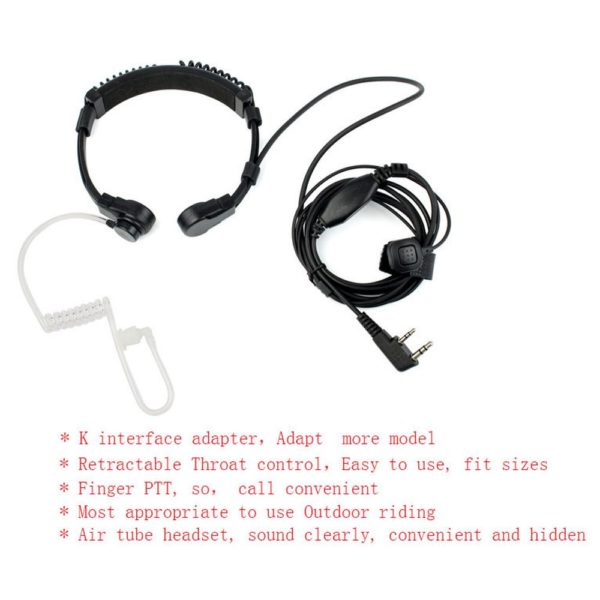 Flexible Throat Microphone Headset Walkie Talkie Headphone For Kenwood TYT Baofeng UV-5R UV5R Bf-888S RT5R H777 RT22 - Image 4