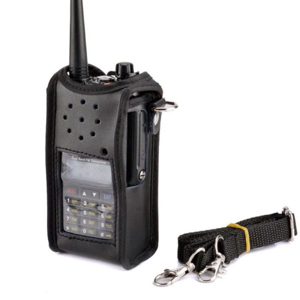 Baofeng UV-9R Plus BF-A58 BF-9700 GT-3WP UV-XR UV-5S UV 9R Walkie Talkie Accessories Leather Case Cover Bag
