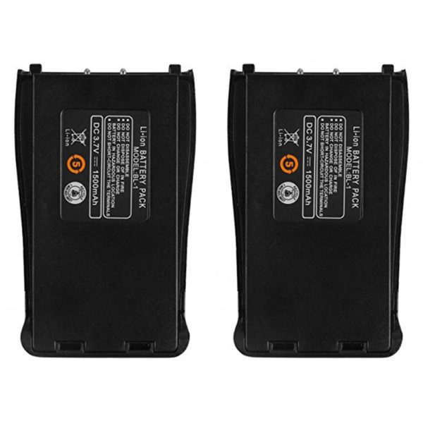 2Pcs Baofeng BF-888S 3.7V 1500mah Li-ion Spare Battery for Baofeng BF-777S BF666S 888S Retevis H-777 H777 Radio