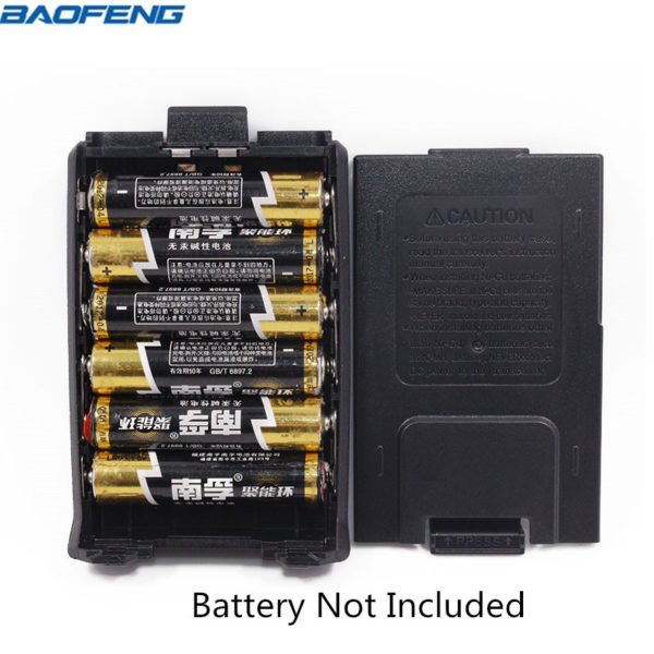 Baofeng UV-5R Battery Case AAA Shell Black For FM Transceiver Walkie Talkie Baofeng DM-5R UV-5R UV-5RA UV-5RE Plus Series