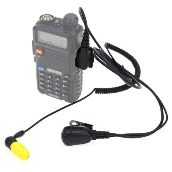 Kenwood Baofeng WOUXUN HYT PUXING TYT Walkie Talkie Universal 2 Pin Earpiece Microphone PTT Headset for