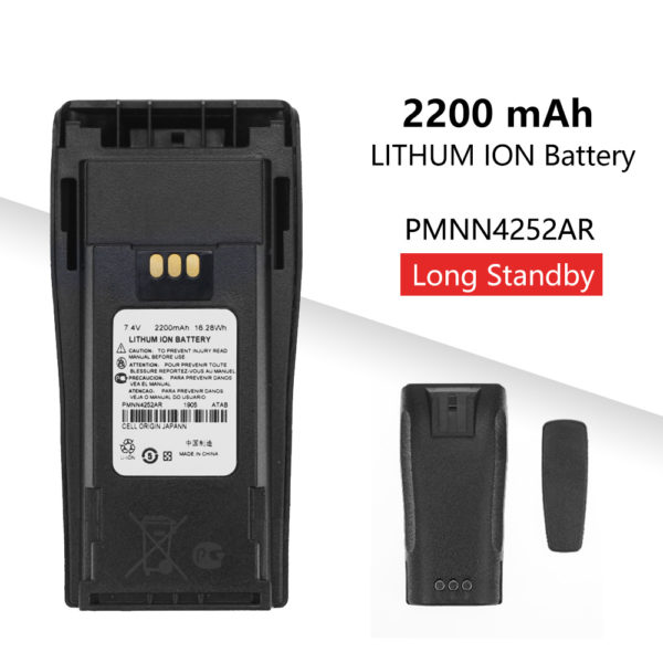 Long Standby 2200mAh PMNN4252AR Replacement Li-thium Battery For Motorola CP040 CP140 DP1400 CP160 CP180 CP150 CP200