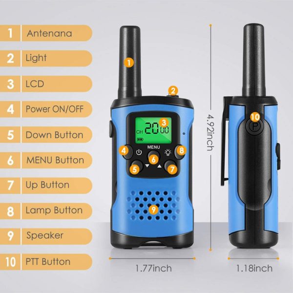 2pcs Electronic Products Children's Toys Walkie-talkie Handheld Wireless Call Parent-child Outdoor Communication Toy - Image 3