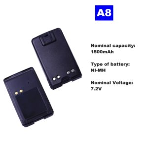 7.2V 1500mAh NI-MH Radio Battery A8 For Motorola Walkie Talkie A8 Two Way Radio