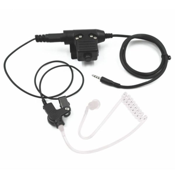 Covert Acoustic Tube NATO Plug Earpiece Headset U94 PTT Mic for Samsung Huawei Xiaomi Earphone - Image 3