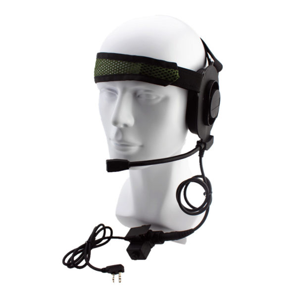 HD01 Tactical Bowman Elite II Radio Headphone Earphone With U94 Style PTT 2 Pin For Kenwood Baofeng UV-5R UV-82 Two Way Radio