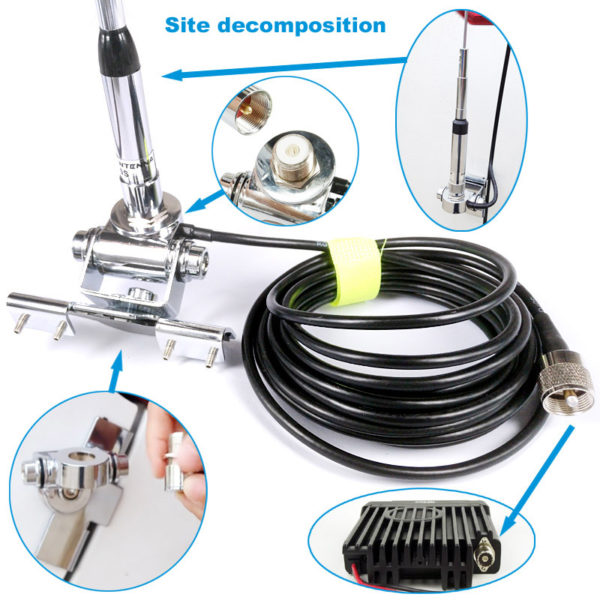 Nagoya NL-770S Dual Band Antenna B-400 Antenna Mount Bracket Clip 5M Coaxial Cable Kit For Car Radio KT8900 KT-8900R BJ-218 UV-25HX - Image 3