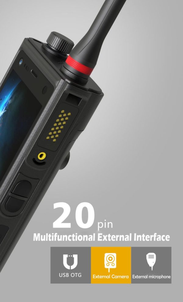 Runbo E72 4G LTE PDT Police UHF/VHF DMR Walkie Talkie IP67 Waterproof Rugged Smartphone Android 8.1 4 inch LCD Glove Wearing Touch - Image 3