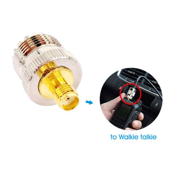 SMA Female To UHF Female RF Coaxial Connector Adapter SO-239 SO239 PL259 L15 For Baofeng UV-5R Car Radio Walkie Talkie Antenna - Image 3