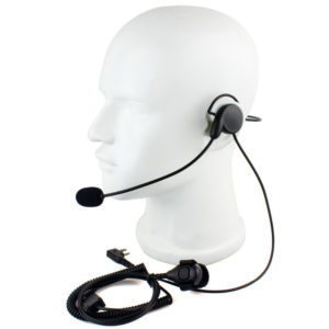 Advanced Unilateral Headphone Mic Finger PTT Neckband Earpiece Cycling Field Tactical Headset For Kenwood BAOFENG Radio