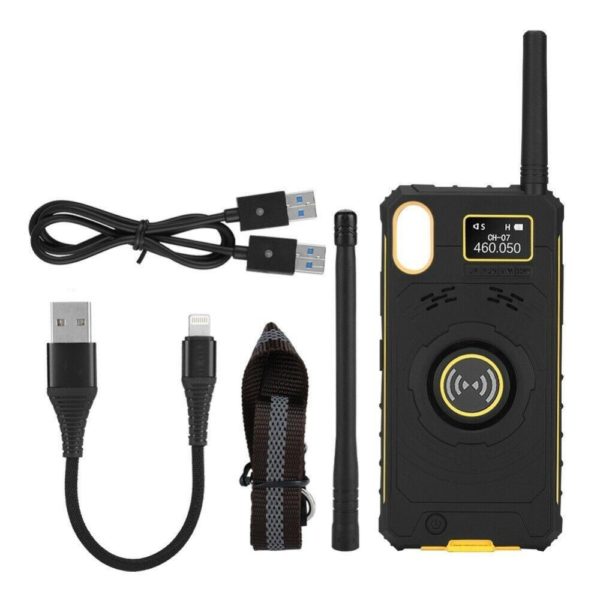 iRaddy GM-series 3-in-1 UHF Phone Case Two-way Radio Rechargeable Extended Battery Anti-drop Cell for iPhone 6/6S/7/8/6P/6SP/7P/8P/X/XS - Image 4