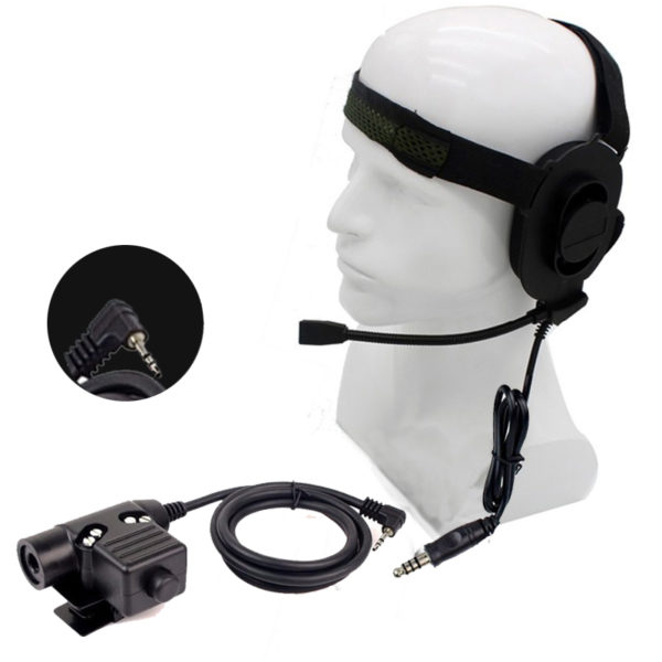 HD01 Z Tactical Bowman Elite II Earphone U94 PTT Z113 Standard for Motorola T5428 T6200 T6210 TKLR T3 etc