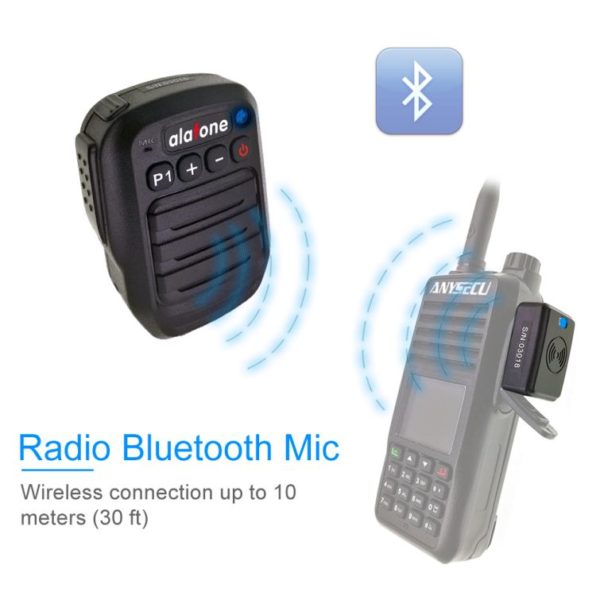 Bluetooth Wireless PTT Microphone For Kenwood Motorola Baofeng TYT Wouxun Anytone Two-Way Radio - Image 3