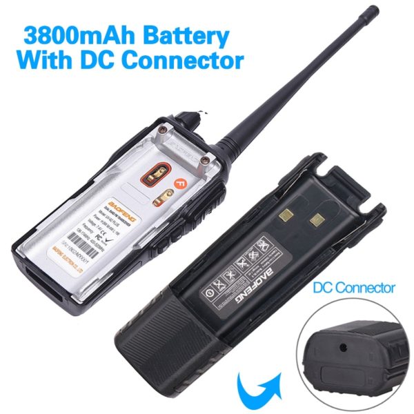 Baofeng UV-82 Amateur Walkie Talkie 8W 3800mAh Extended Battery Dual Band Radio Transceiver - Image 5