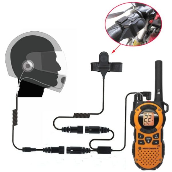 MB140R Full Face Motorola Radio Earpiece Motorcycle Helment for TLKR T60 T3 T80 T7