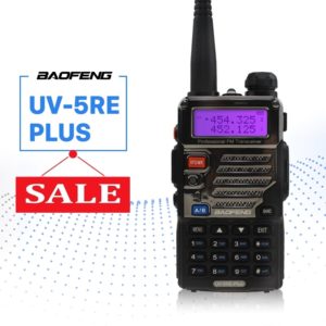 BaoFeng UV-5RE Plus Walkie Talkie 128CH Dual Band VHF 136-174MHz&UHF 400-520MHz Transceiver Two Way Radio Portable Interphone
