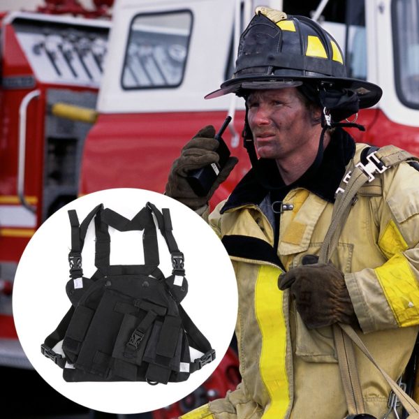 Double Radio Shoulder Holster Chest Harness Holder for Baofeng UV-5R UV-82 UV-9R PLUS Walkie Talkie Rescue Essentials - Image 6