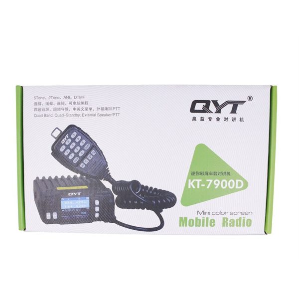 QYT KT-7900D mini Mobile Radio Quad Band Quad standby 136-174MHz/220-260MHz/350-390MHz/400-480MHZ Car 4 Bands CB Radio - Image 6