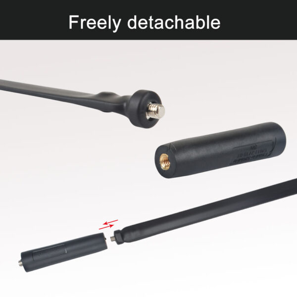 108CM Outdoor Flexible Walkie Talkie Antenna Portable Extend Radio Foldable SMA Female Dual Band 136/520MHz For Baofeng UV-5R/82 - Image 3