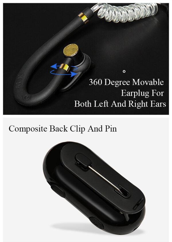 2020 Hot-selling Customized Mini Ear Hanging Walkie Talkie - Image 3