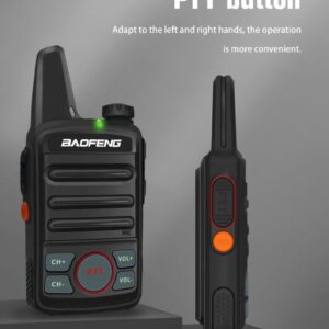 2020 Upgraded Dual PTT Baofeng BF-T99 Compact Mini Walkie Talkie 2pcs T99 Portable Intercom