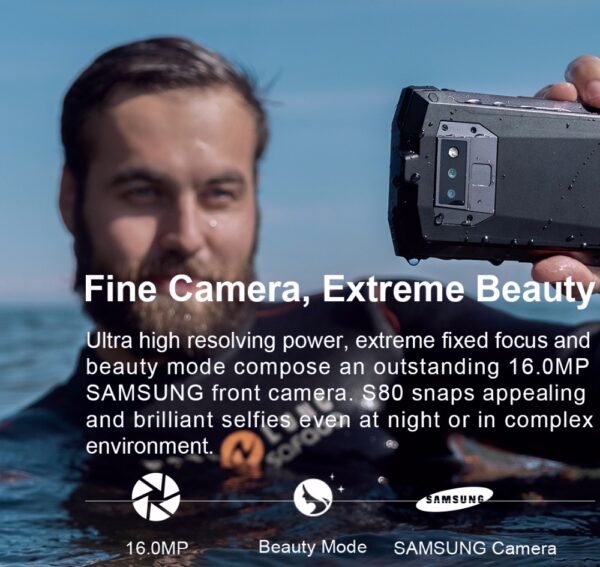 DOOGEE S80 IP68 / IP69K walkie-talkie smartphone wireless charge NFC 10080mAh 5.99'' Helio P23 Octa Core 6GB 64GB rugged phone - Image 5