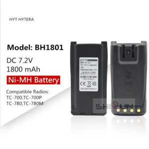 HYT BH1801 Battery Replacement 1800mAh Ni-MH Battery for Hytera TC-700 TC-780M TC-780 TC-700P HYT Walkie Talkies