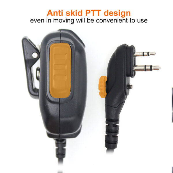 HYT TC-510 TC-610 TC700 TC-508 Anti skid big PTT key Professional two way radio SM08M3 Shoulder Microphone Speaker - Image 2