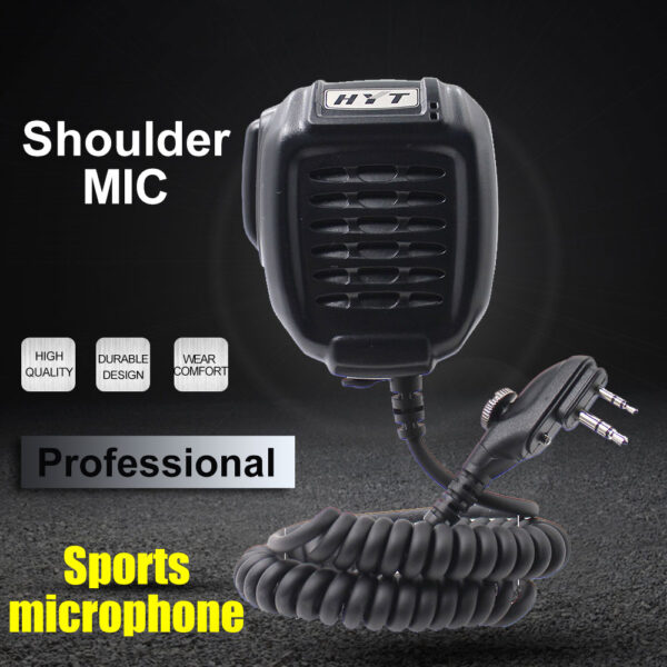 HYT TC-510 TC-610 TC700 TC-508 Anti skid big PTT key Professional two way radio SM08M3 Shoulder Microphone Speaker