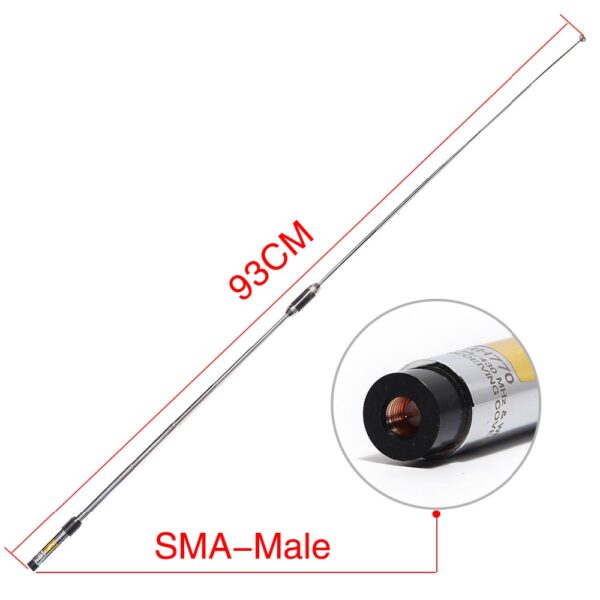 Harvest RH-770 Telescopic Antenna SMA-Male Dual Band 144/430MHz High Gain For TYT TH-UV8000D/E MD-380 MD-390 YAESU Walkie Talkie - Image 6