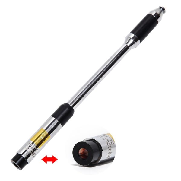 Harvest RH-770 Telescopic Antenna SMA-Male Dual Band 144/430MHz High Gain For TYT TH-UV8000D/E MD-380 MD-390 YAESU Walkie Talkie