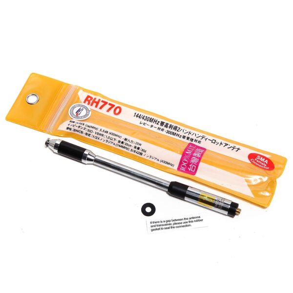 Harvest RH770 Dual Band 144/430MHz High Gain SMA-Female Telescopic Antenna For BAOFENG UV-5R UV-82 BF-888S WALKIE TALKIE RH-770 - Image 2