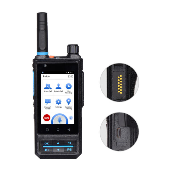 Inrico S200 4G POC Radio with 3.1 inch Screen PTT Network Smart Phone - Image 3