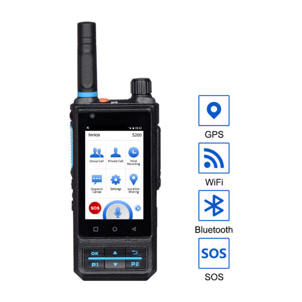 Inrico S200 4G POC Radio with 3.1 inch Screen PTT Network Smart Phone