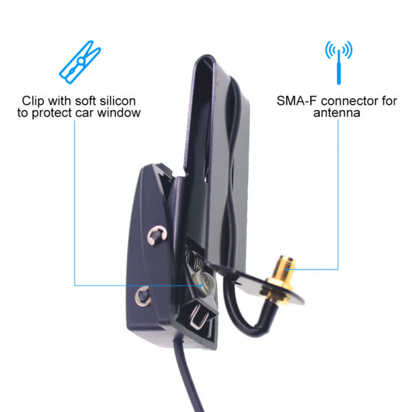 NAGOYA RB-CLP Window Clip Mount RG-174/U 3M Cable SMA-Female Connector for TYT TH-UV8000D Talkie Talkie - Image 3