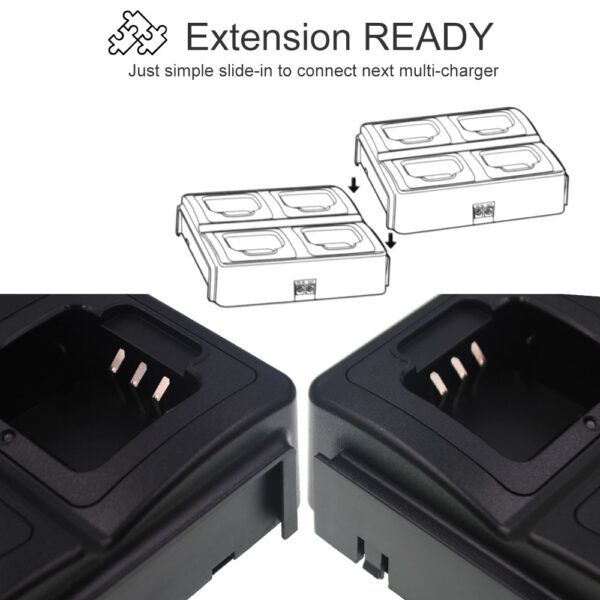 4 in 1 Multi-way Charger for Anytone AT-D878UV Series DMR Two Way Radio - Image 5