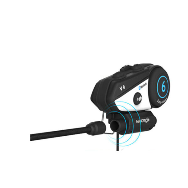 2PCS VIMOTO V6 Bluetooth Intercom Motorcycle Helmet Interphone Headset Waterproof Wireless Bluetooth Moto Headset Interphone - Image 6
