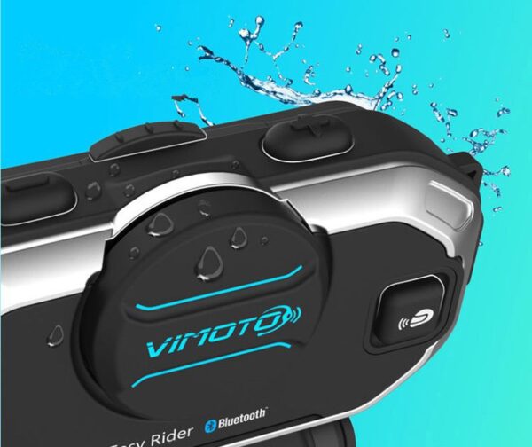 Easy Rider English Version 850mAh 2PCS Vimoto V8 Helmet Bluetooth Intercom Motorbike Stereo BT Headset Headphones For Mobile Phone GPS 2 Way Radios - Image 5