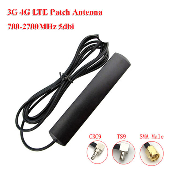 3G 4G LTE Patch Antenna 700-2700MHz 5dbi TS9 CRC9 SMA Male Connector Router Extension Cable Antenna Universale WIFI Antenna