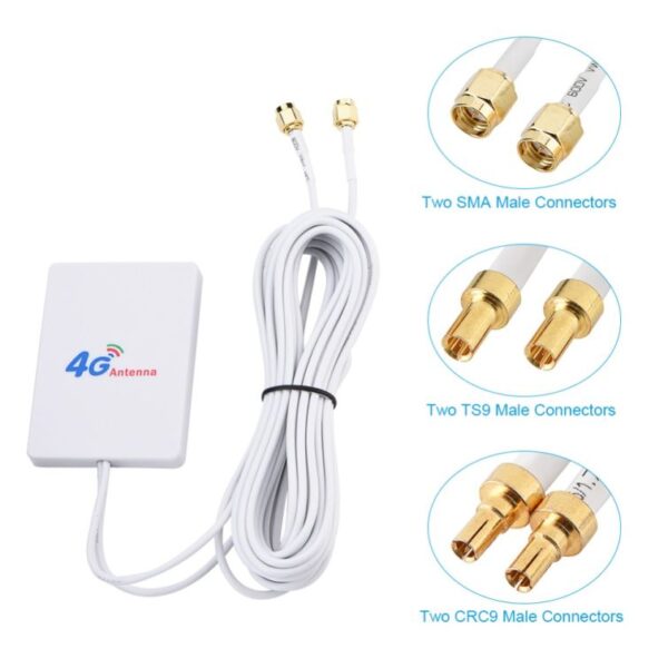 Mobile Router WiFi Signal Amplifier Antenna 4G/3G WiFi Antenna 28dBi LTE Antenna  SMA/TS9/CRC9 Network Broadband Antenna - Image 2