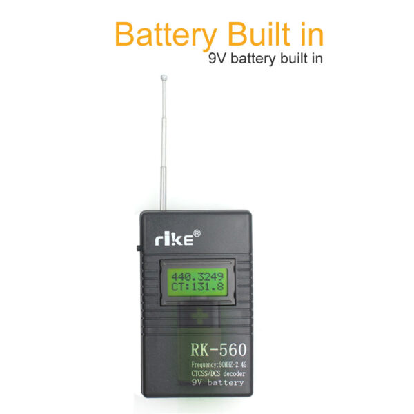 50MHz-2.4GHz Portable DCS CTCSS Radio Tester RK-560 Frequency Meter - Image 4