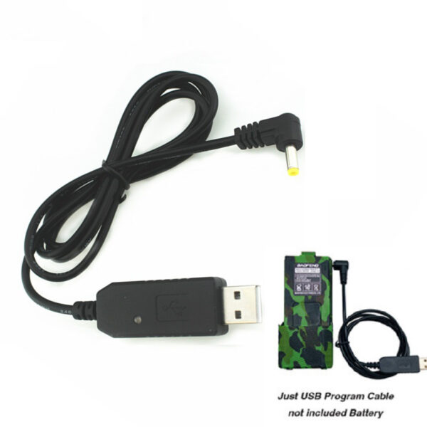 Battery USB Car Charger cable For Baofeng UV-5R 3800 Extended Battery UVS9 R9 Walkie Talkie BF-UVB3 Plus Batetery