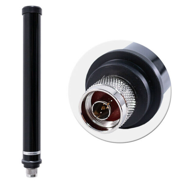 Fiberglass Mobile Antenna GRA-3000M Wideband 2-3000MHz FRP Thick Short Antenna - Image 2