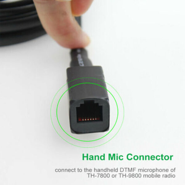 Upto 3 Meters Hand PTT Mic Extension Cords for TYT TH-7800 TH-9800 Mobile Car Tranceiver - Image 4