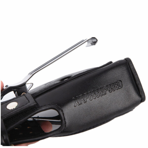 Holster GP338D Anti-fall Durable Protective Cover Leather Pouch For Motorola XIRP8668 P8660 walkie talkie - Image 4